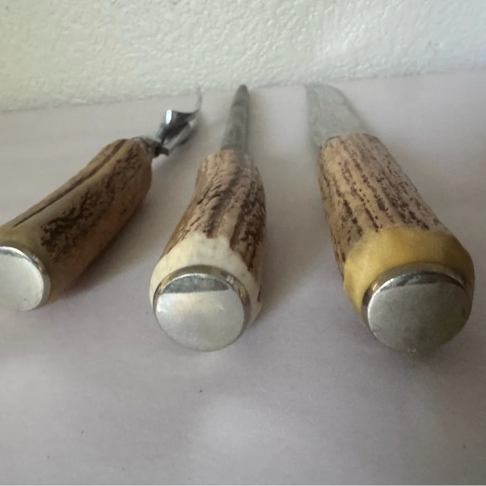 Vintage 1950’s Bone Cutlery Set made in England